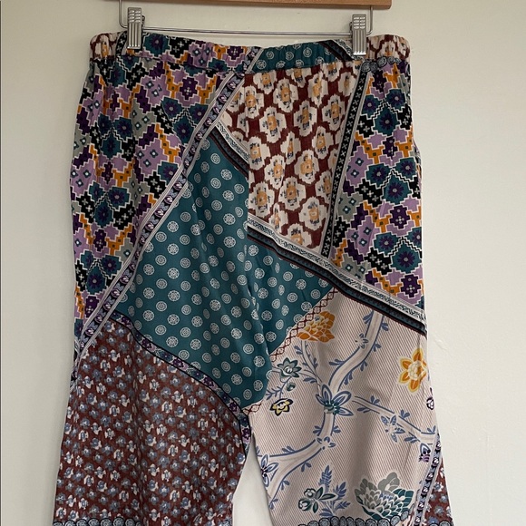 Anthropologie Lilka Patchwork Pajama Pant Medium - Picture 6 of 7